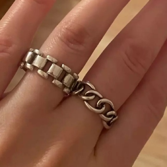 🎉hp🎉 New 925 Silver Resizable Ring - Picture 1 of 6